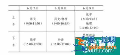 2021高考考幾天 幾月幾日結(jié)束？