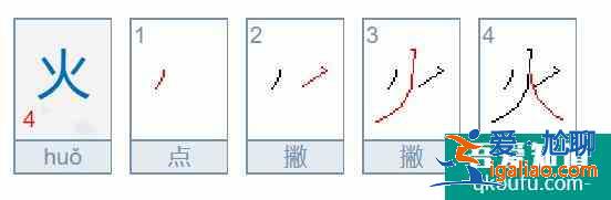 水、火、鳥、皮、邊、母字的筆畫筆順怎么寫？