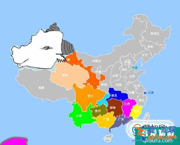 中國34個省級行政區輪廓形狀記憶快速學習？