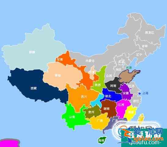 中國34個省級行政區輪廓形狀記憶快速學習？