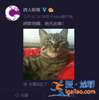 胡歌和同門師妹確認(rèn)已經(jīng)結(jié)婚領(lǐng)證？官方終于給出了回應(yīng)