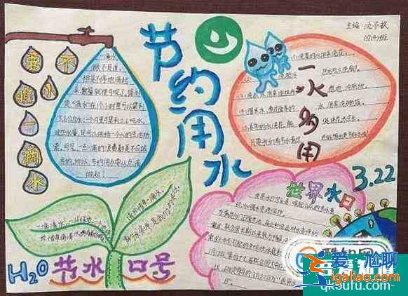 節約用水手抄報？