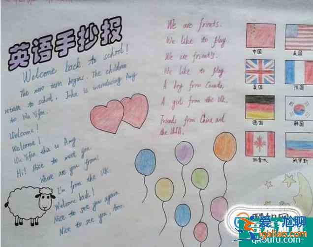 英語手抄報圖片？