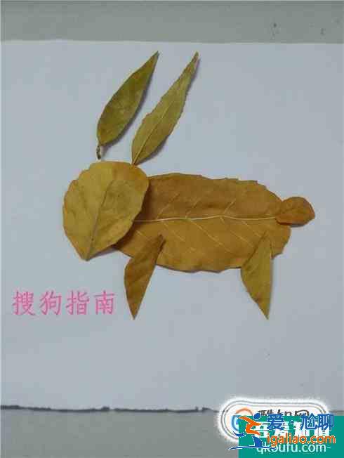 樹葉小兔子怎么做？