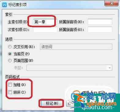 word文檔怎么插入索引目錄？