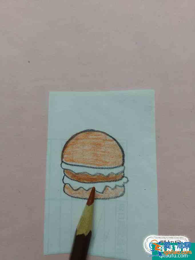 漢堡簡筆畫怎么畫  漢堡的畫法？