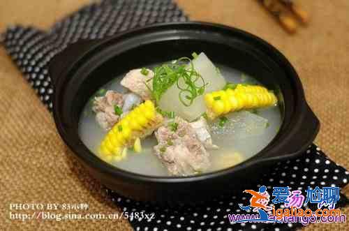 冬瓜玉米排骨湯的做法？