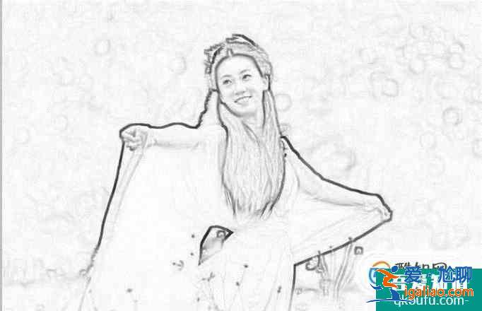 PS怎樣反圖片變成輪廓線效果？