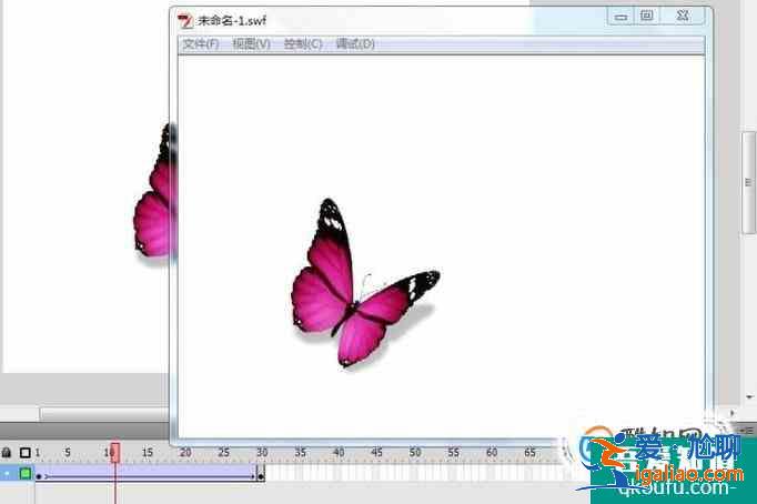 flash制作蝴蝶飛舞的動畫？