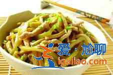 榨菜炒肉絲？