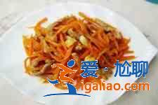 胡蘿卜炒肉絲？