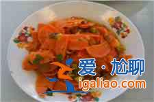 胡蘿卜炒肉的做法？