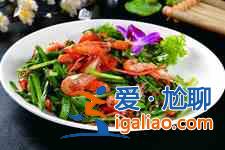 韭菜炒河蝦？