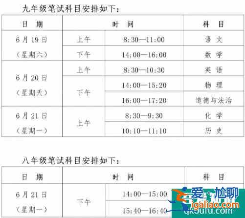 西安市2021年中考&初中學業水平考試時間安排！？