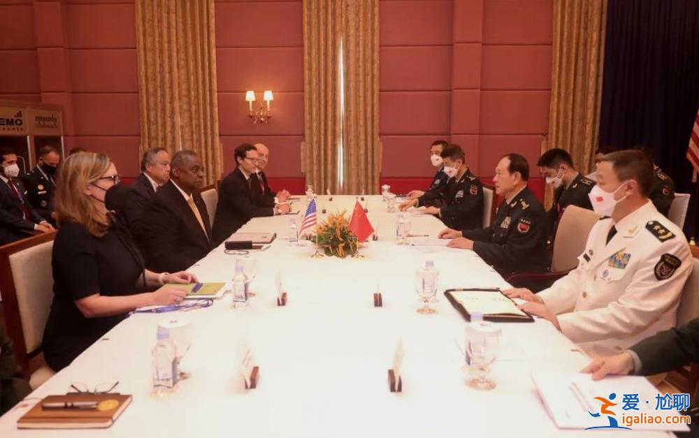 國防部長魏鳳和與美國國防部長會談？