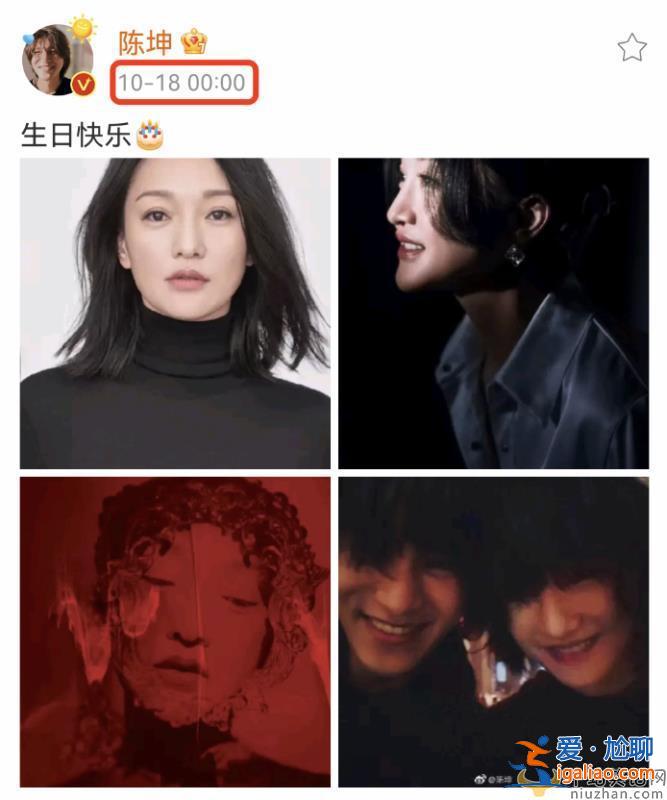 陳坤卡點曬照為周迅慶47歲生日，連續12年未缺席