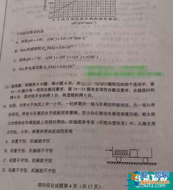 陜西省2021年高考理綜試題難嗎？試題及答案匯總??？