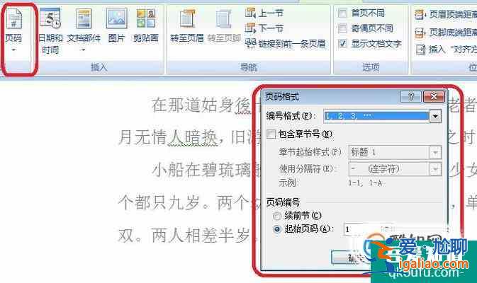 如何設(shè)置同一文檔中不同的頁碼格式？