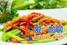 芹菜香干肉絲？