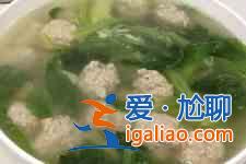 小白菜丸子湯？