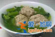 小白菜丸子湯？