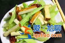 芹菜炒香干怎么做？