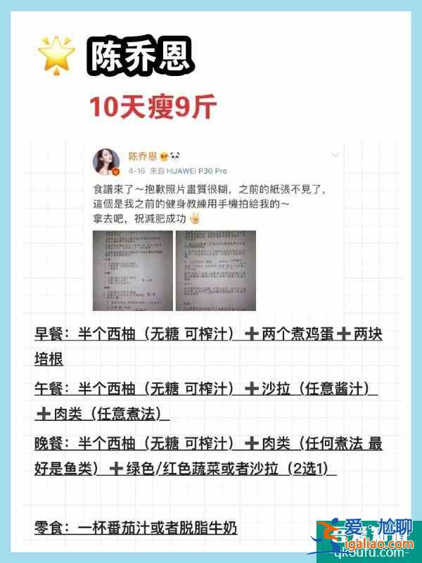 最全明星減肥餐整理?7天瘦10斤？