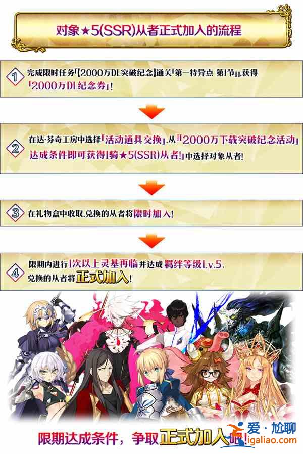 FGO國服2000萬下載活動大全，活動時間及玩法內容獎勵詳情圖文匯總？