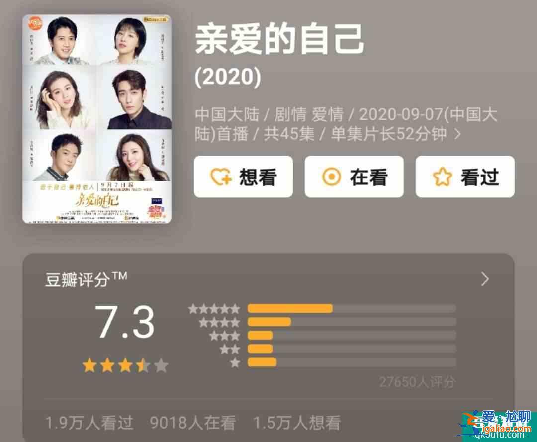 豆瓣7.3分，朱一龍劉詩詩主演，《親愛的自己》為什么還不火？？