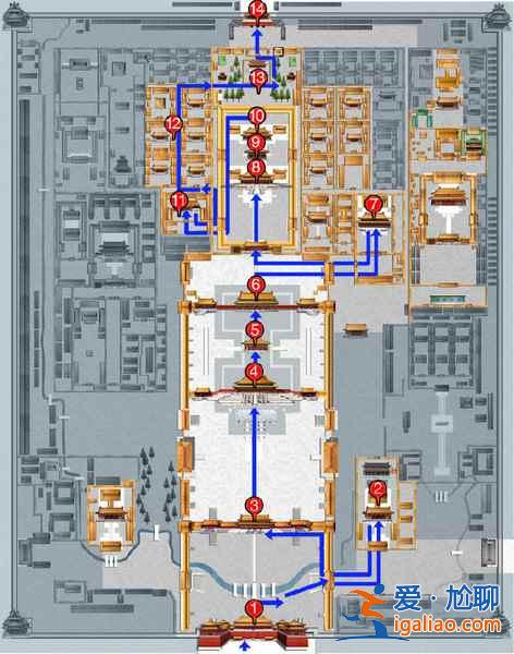 北京故宮游覽路線，故宮最佳游覽路線，故宮游覽需要多長時間？