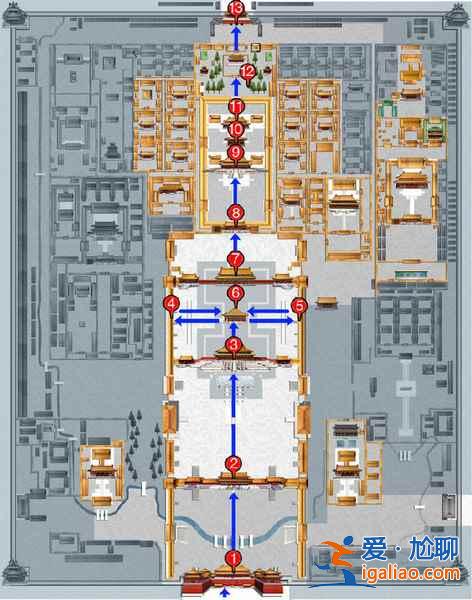 北京故宮游覽路線，故宮最佳游覽路線，故宮游覽需要多長時間？