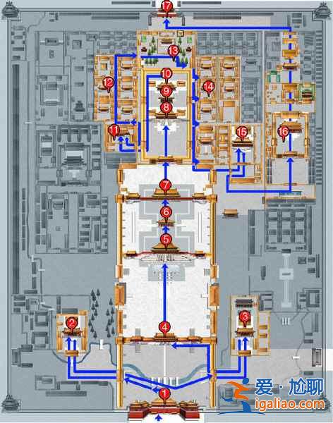 北京故宮游覽路線，故宮最佳游覽路線，故宮游覽需要多長時間？