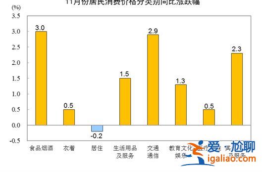 11月份CPI同比上漲1.6％  豬肉價格由漲轉降？