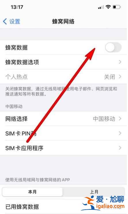 蘋果12數據網絡在哪？