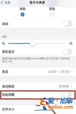 iphone12怎么打開抬起亮屏？