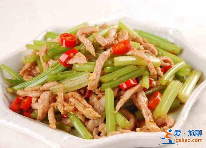 芹菜炒肉絲的做法？