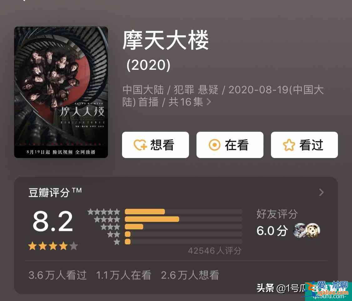 8.2分！Anglebaby演技回春《摩天大樓》上演生死救贖？