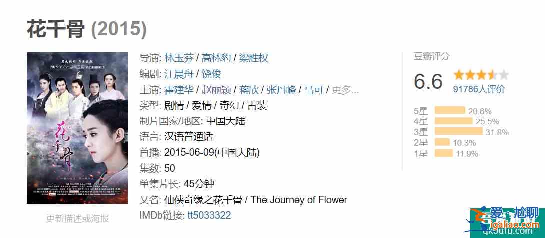 《琉璃》女主的劇情，模仿花千骨和扶搖，卻創下仙俠劇最高分？