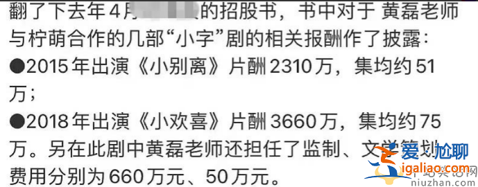 黃磊最近出啥事?被爆料四部作品片酬過億 證據明顯繳稅問題引爭議