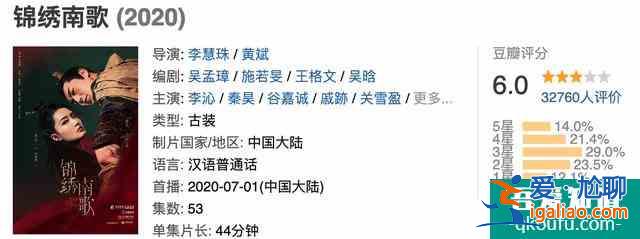 《錦繡南歌》反派人設如此胡鬧，難怪主角都是演技派也帶不動評分？