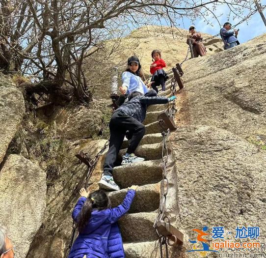 郭晶晶地位為什么這么高 打扮低調帶娃乘高鐵出游 陪孩子爬華山被夸