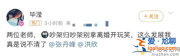 洪欣張丹峰官宣離婚!雙方疑撕破臉 畢瀅發(fā)文回應(yīng)遭圍攻