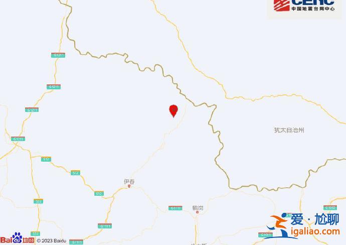 黑龍江伊春市嘉蔭縣發生3.6級地震 震源深度17千米？