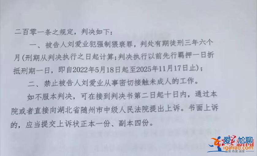 湖北一殘疾人學校校長猥褻學生獲刑3年半 家長認為量刑過輕 法院全案審查？