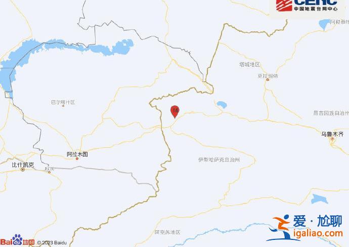 新疆伊犁州霍城縣發生3.3級地震 震源深度20千米？