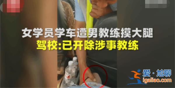 駕校教練摸女學員被開除[學員開除]？