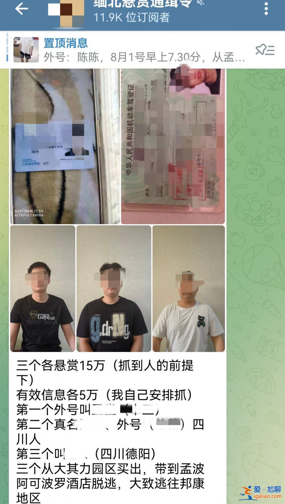 囂張懸賞令！緬甸電詐逃脫人員被高額懸賞 其中1人確認“赴緬失聯(lián)”？