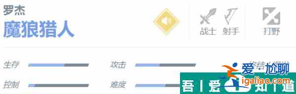 決勝巔峰羅杰角色一覽 具體介紹？