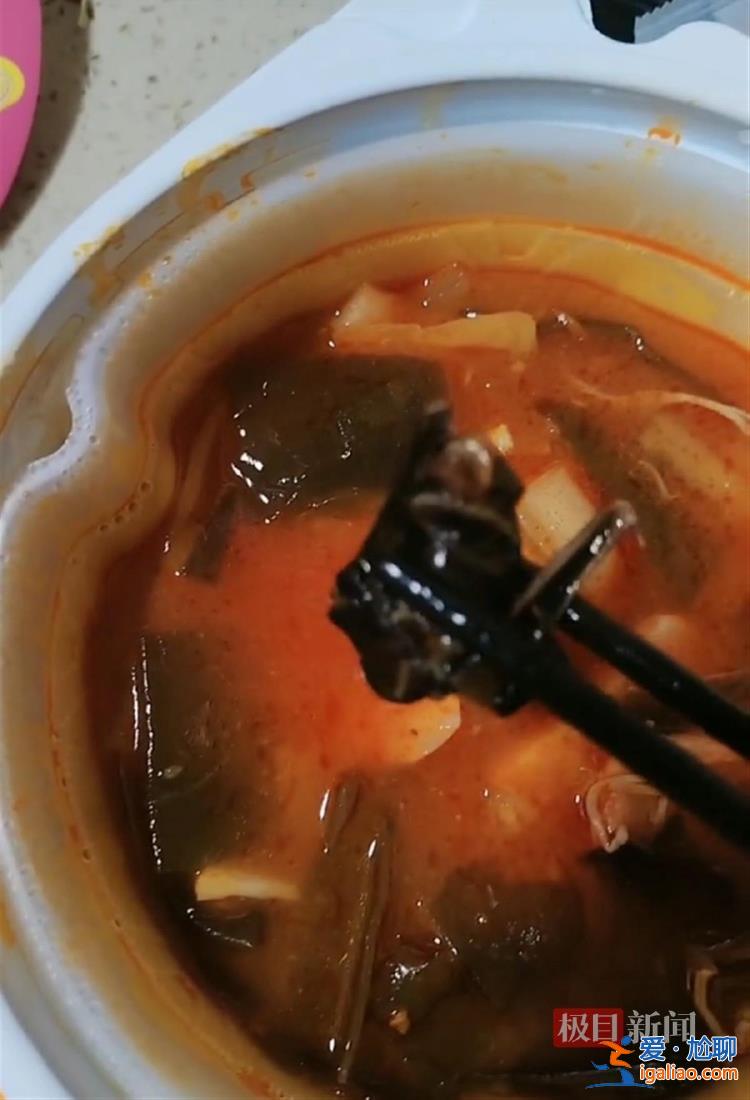 消費者稱在楊國福自熱麻辣燙中疑似吃出蝙蝠 商家回應？
