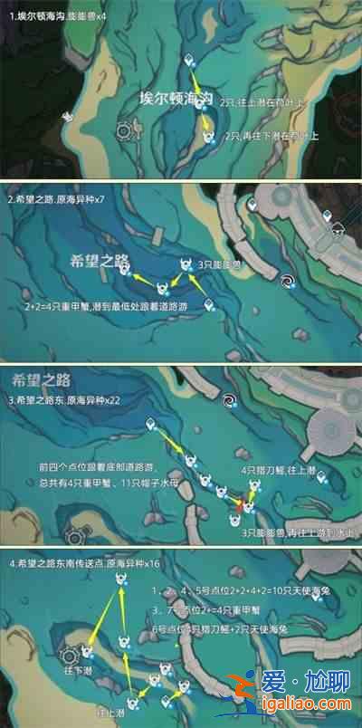 原神4.3中的異海凝珠在哪里？原神影響4.3 不同海凝珠分布地點及路線匯總？